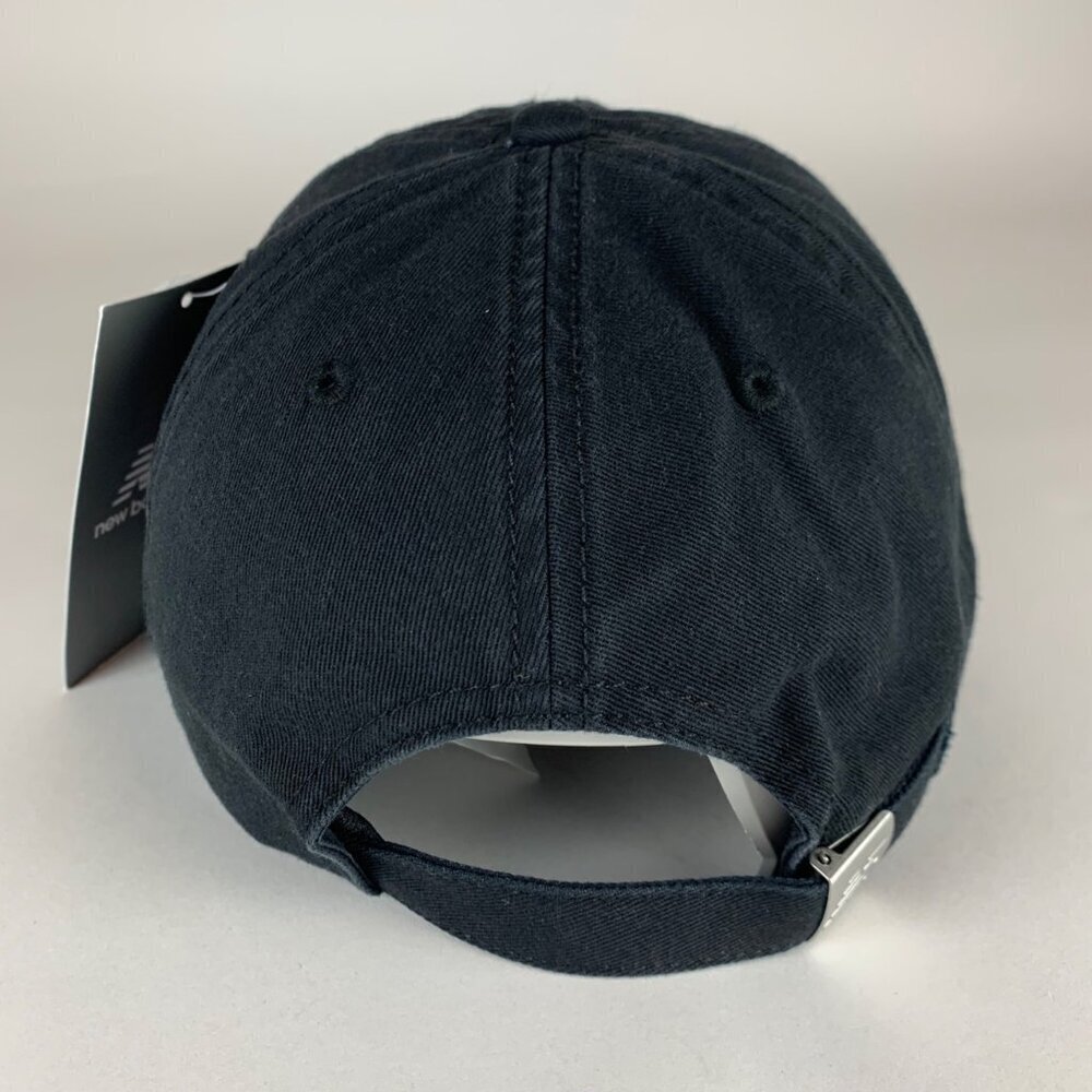 New Balance Mens Black Relaxed Fit Strapback Adjustable Hat New - Picture 3 of 5